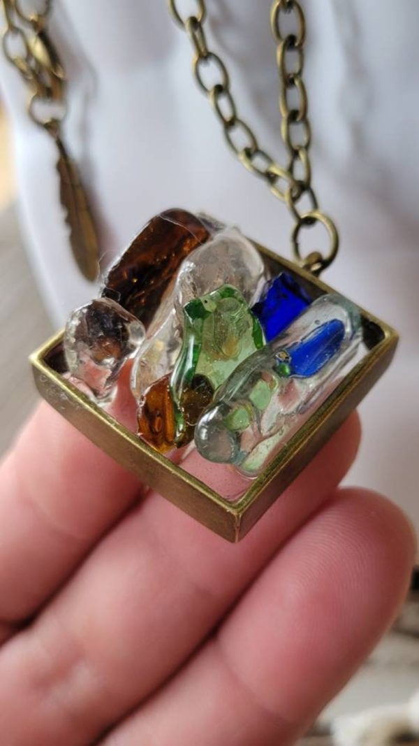 Seaglass Square Pendant - Image 3