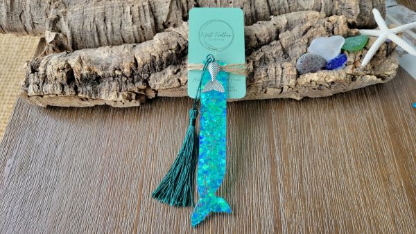Mermaid Tail Resin Bookmark