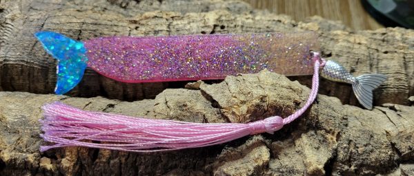 Mermaid Tail Resin Bookmark - Image 2