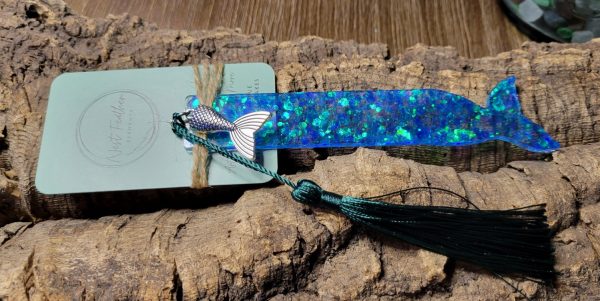 Mermaid Tail Resin Bookmark - Image 2