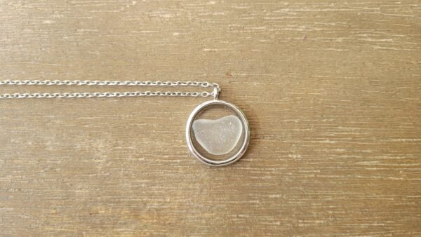 Clear Seaglass Pendant