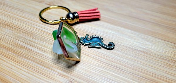 Seaglass Hexagon Keychain - Image 4