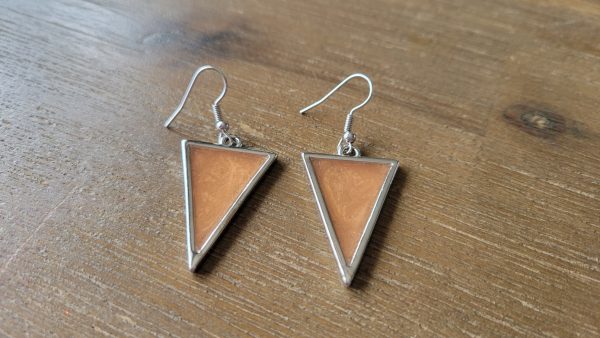 Champagne Triangle Earrings